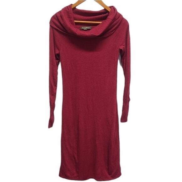 Tommy Bahama Wool Blend Red Cowl Neck Dress‎ Size Small - Picture 2 of 6